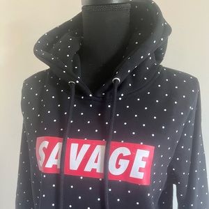 Womens Polkadot Hoodie